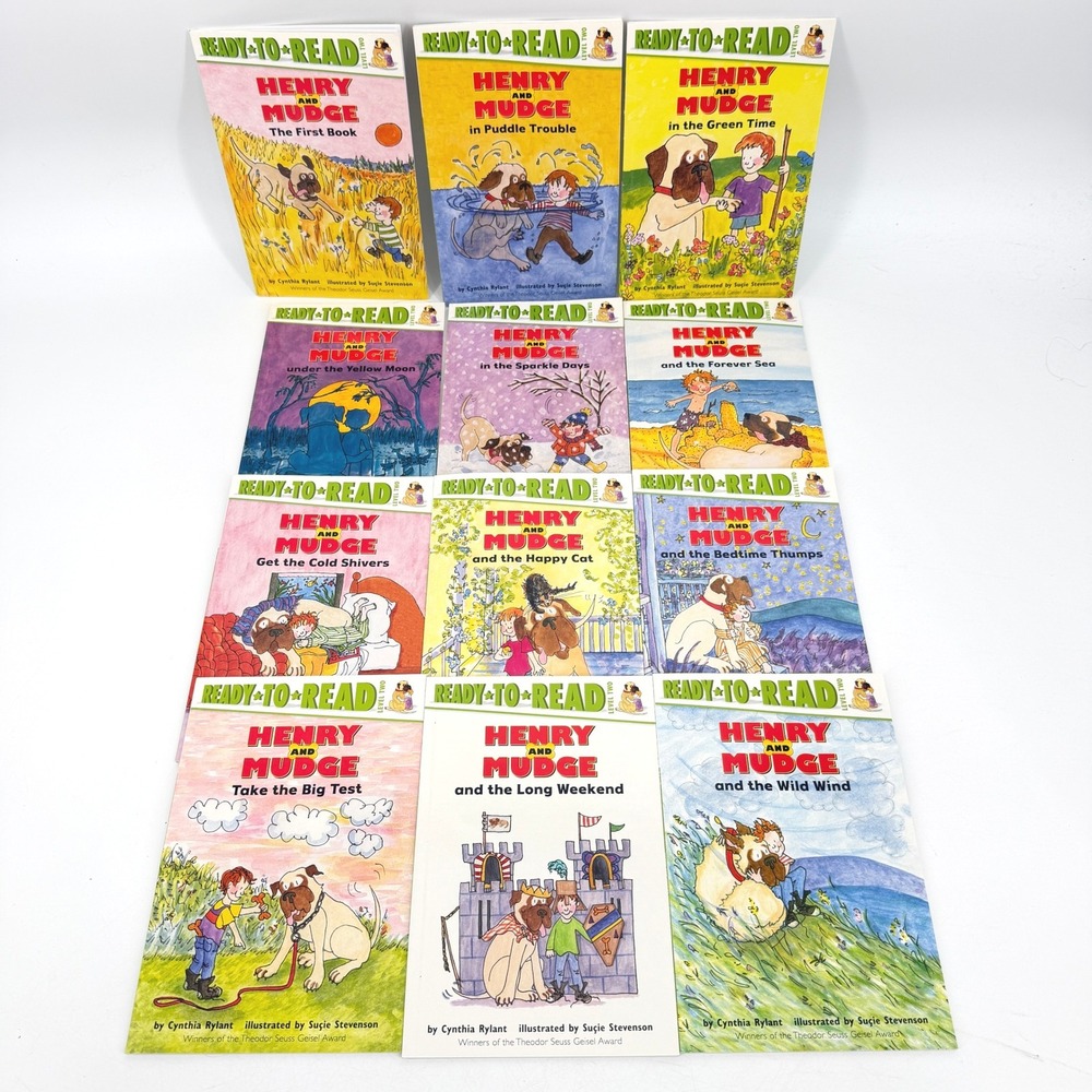 12 Ready To Read Henry and Mudge Books Collector's Set Level 2